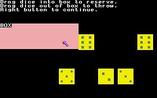 Yahtzee atari screenshot